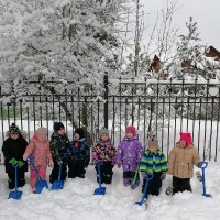 Хоть зима уже прошла,но лопата нам нужна! (младшая группа)